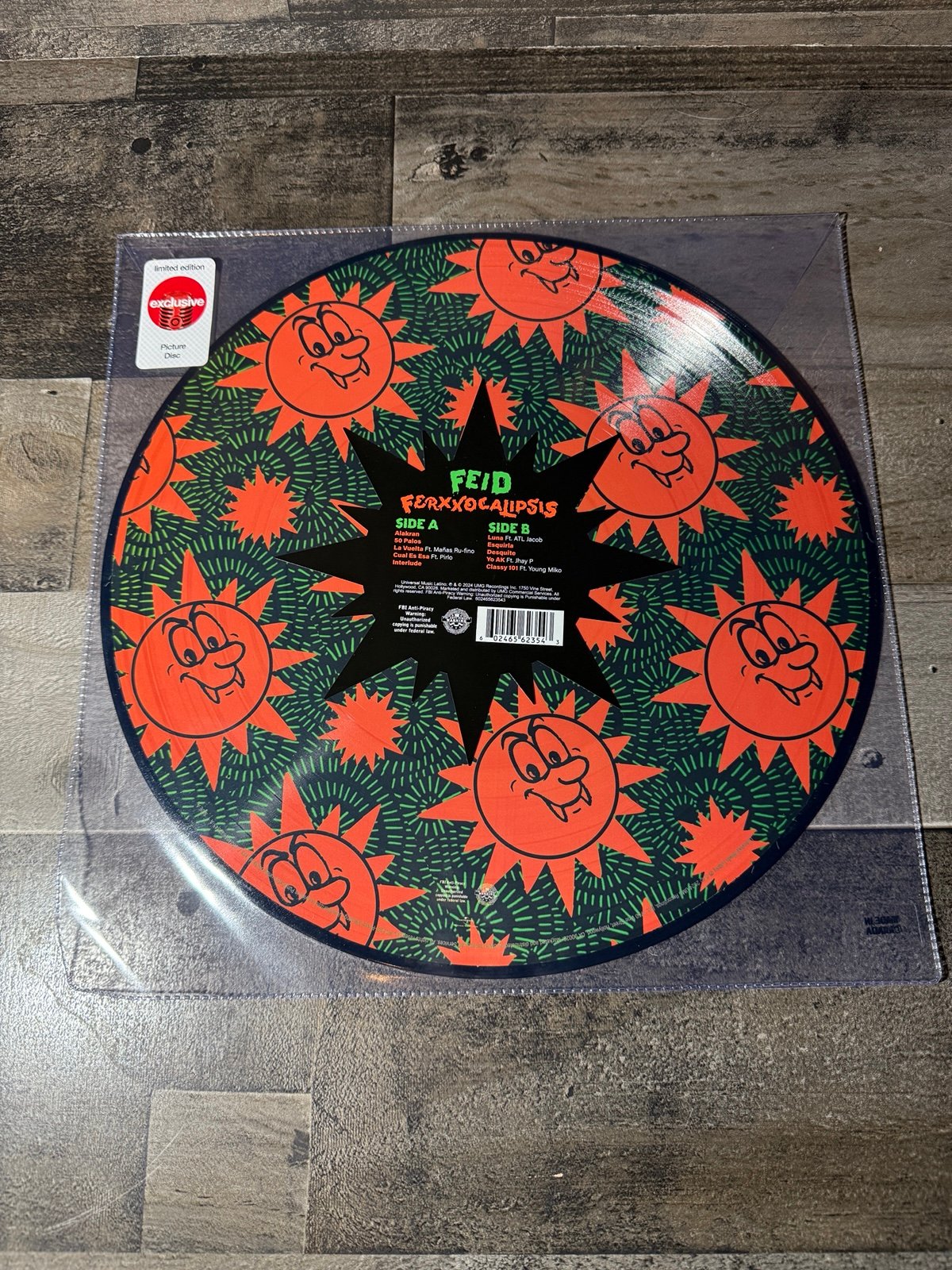 Feid Ferxxocalipsis Exclusive Limited Picture LP Vinyl brand new