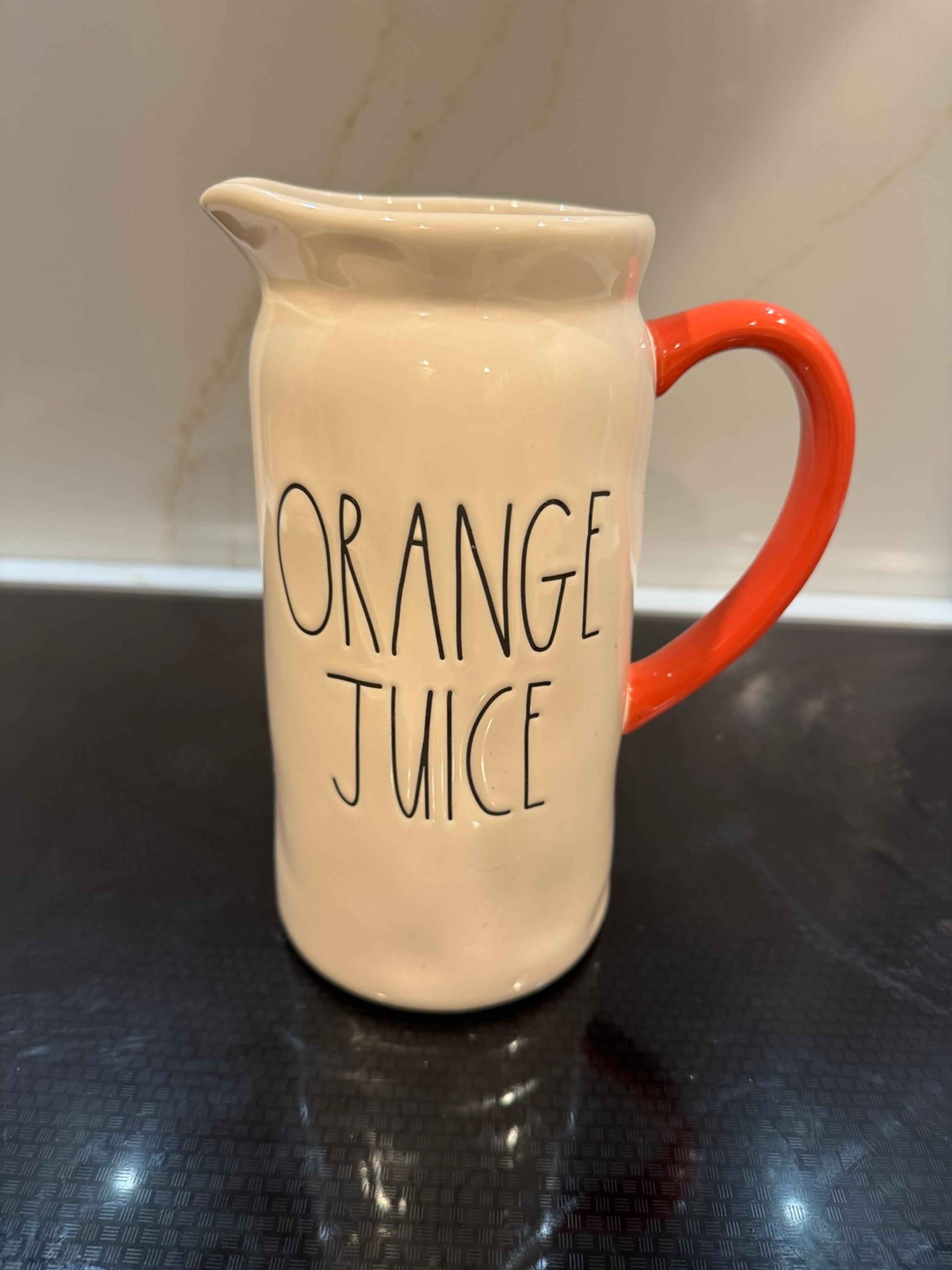 Rae Dunn “Orange Juice” pitcher