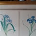 Framed print with two botanical irises artist Pierre Joseph Redoute (1759-1840).