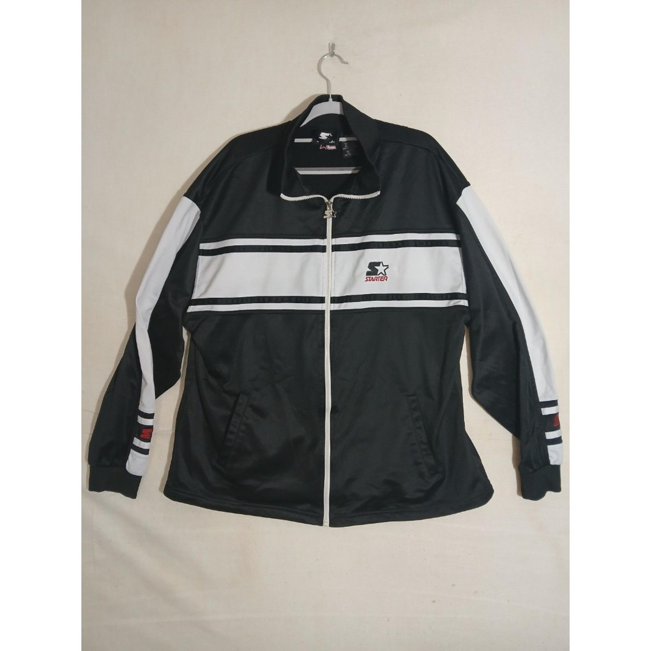 Starter Mens VINTAGE Jacket 90s Polyester Full Zip Track Warm Up Mens Large