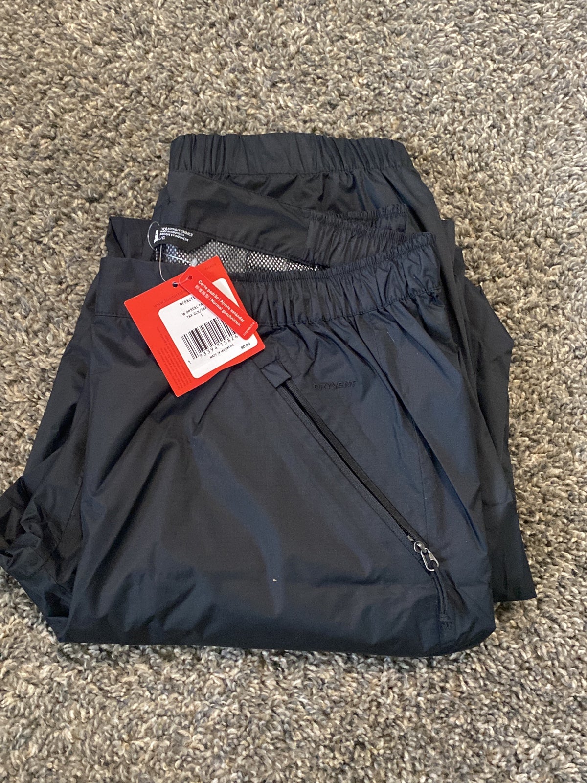 The north Face windbreaker pants