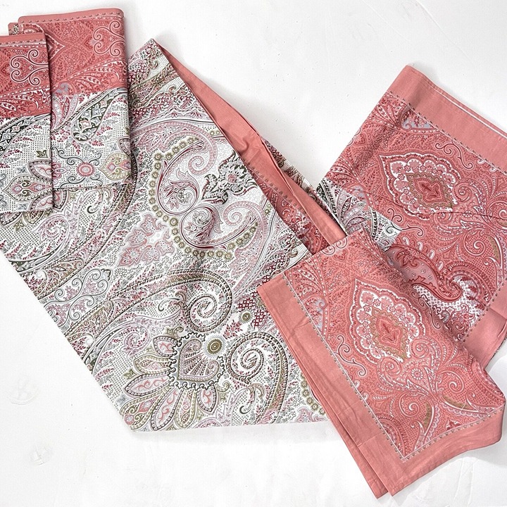 NEW Cotton Bedspread Bedcover And 2 Pillowcase Artisan Handwoven Blockprint