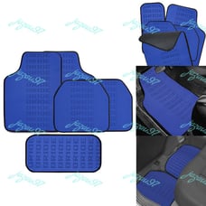Universal JDM Bride Blue Hybrid Racing Fabric Floor Mats Interior Carpets 5PCS