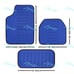 Universal JDM Bride Blue Hybrid Racing Fabric Floor Mats Interior Carpets 5PCS