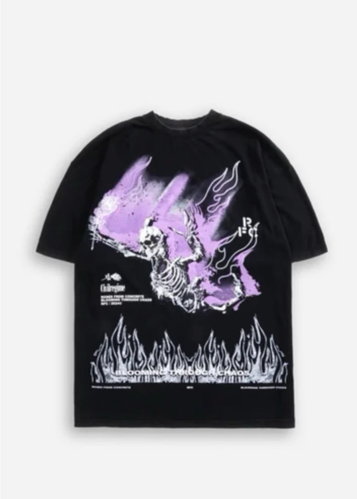 Civil Regime Leap of Faith V2 American Classic Oversized Tee in Vintage Black