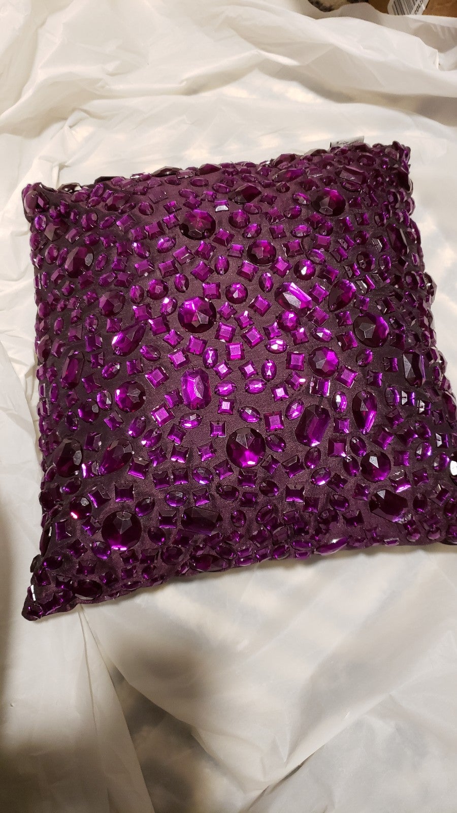 2 Sequined throw pillows