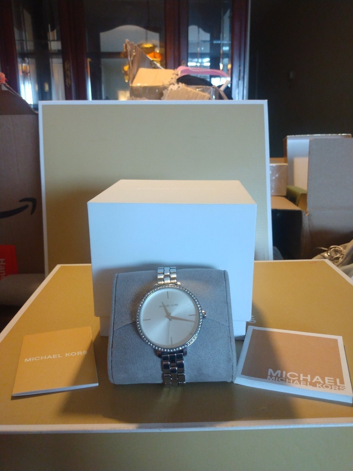 Michael Kors Silver Charley Mk 4398 Women's Watch New