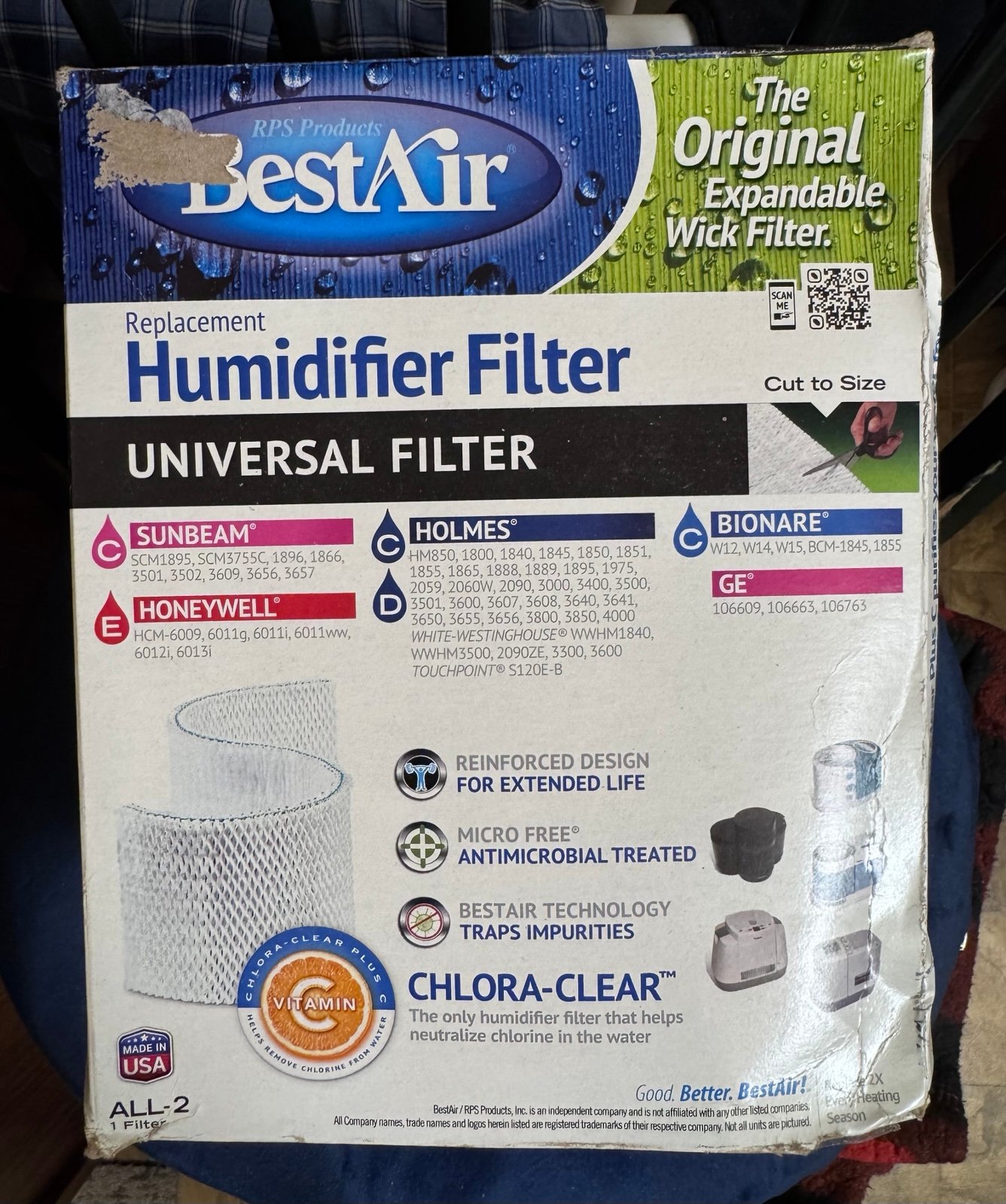 BestAir Universal Humidifier Filter