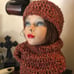 Beautiful Stunning Cowl and Hat Set Perfect for a Teen Adult Ready to Ship