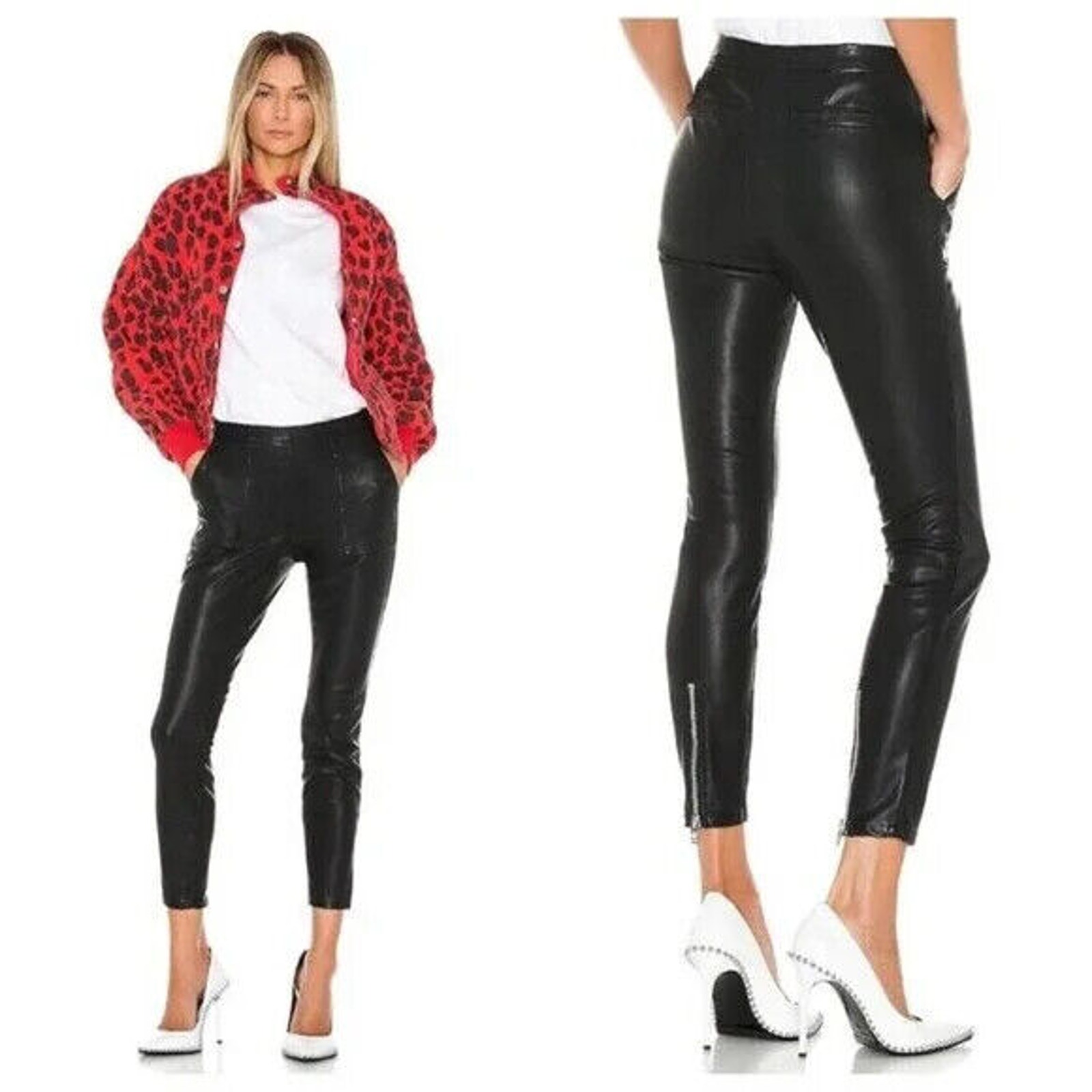 BlankNYC The Bond NWOT Faux Leather Mid-Rise Skinny Pants Size 25
