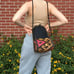 Harvest • Embroidered handbag - Crossbody bag - Handmade - Woven carpet rug purs