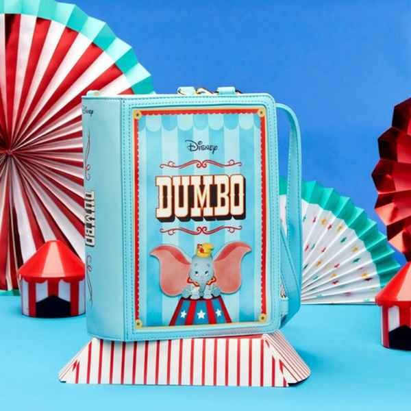 LOUNGLEFLY-DISNEY Dumbo Storybook Convertible Backpack & Crossbody Bag
