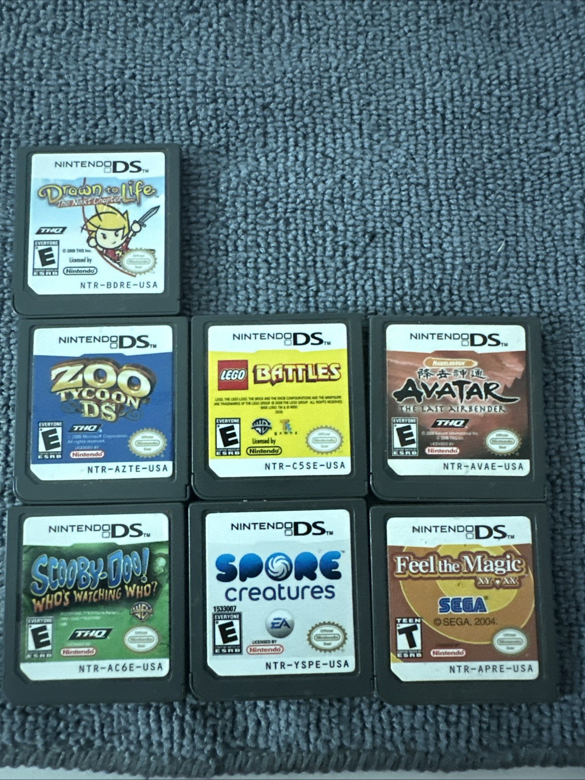7 Game lot For Nintendo DS | Tested & Working | Cartridge Only