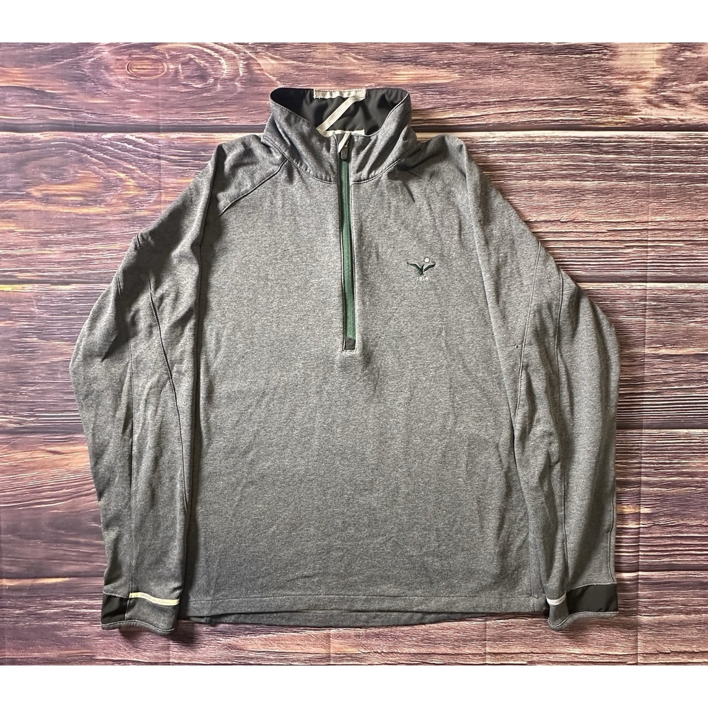 Zero Restriction Performance 1/4 Zip Sweater Golf Pullover Men's Large Gray