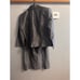Tahari Arthur S Levine Skirt Suit Set Size 4 Bluish Linen Blend Womens