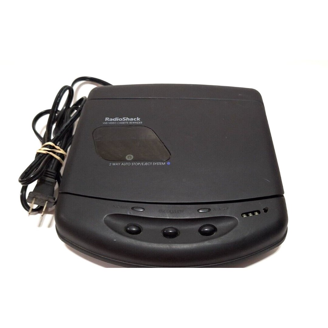 Vintage Radio Shack 2 Way Auto Stop VHS Video Rewinder 44-1222 Tested