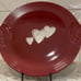 Retired Fiestaware Cinnabar Trio of Hearts Tab Handle Tray