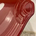 Retired Fiestaware Cinnabar Trio of Hearts Tab Handle Tray
