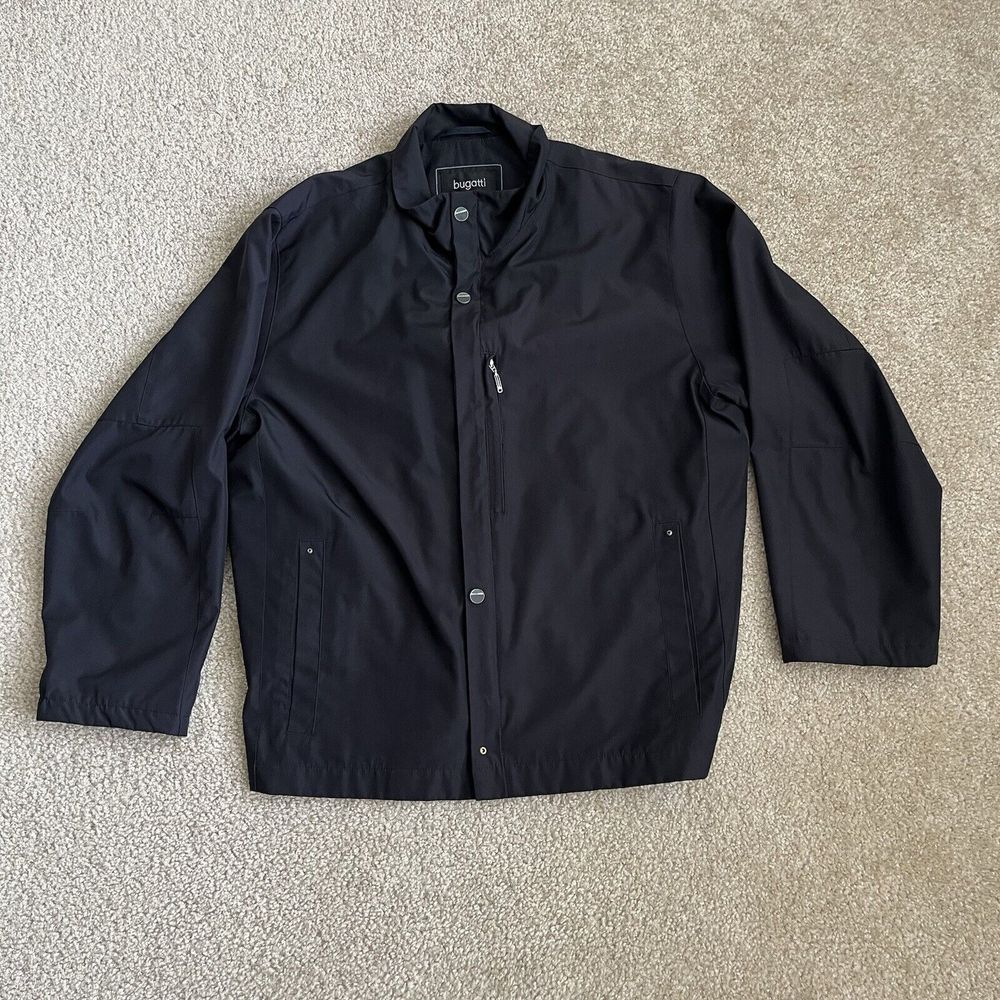 Bugatti Micro Silk Button-Up Jacket Men's 46 (LARGE) Silk Road Club Button GUC
