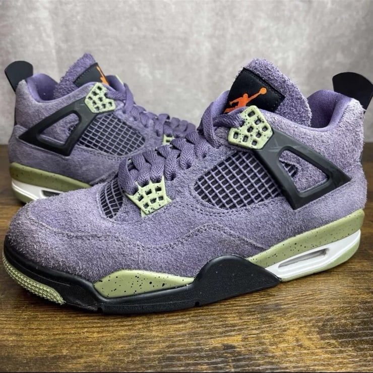 Jordan 4 Retro Mid Canyon Purple Size 8 W / 6.5M AQ9129-500 OG Rare Women’s Shoe