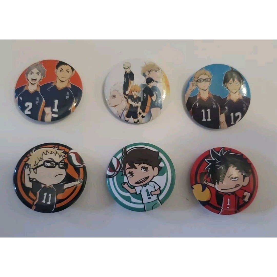 Button Pin Badge Set Haikyu Anima Six Button Collection