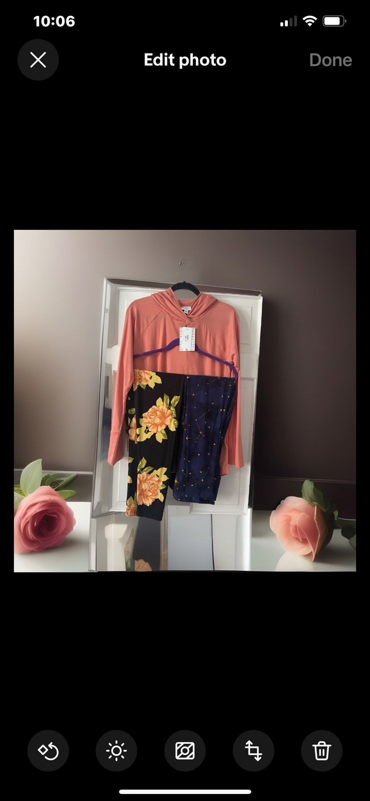 Lularoe Amber Solid Orange/2 tall Curvy Leggings NWT