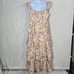 En Saison Presley Embroidered Eyelet Tiered Midi Dress Large