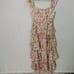 En Saison Presley Embroidered Eyelet Tiered Midi Dress Large