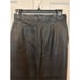 Vintage Evan Davies Black Genuine Leather Pencil Skirt Size 6