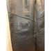 Vintage Evan Davies Black Genuine Leather Pencil Skirt Size 6