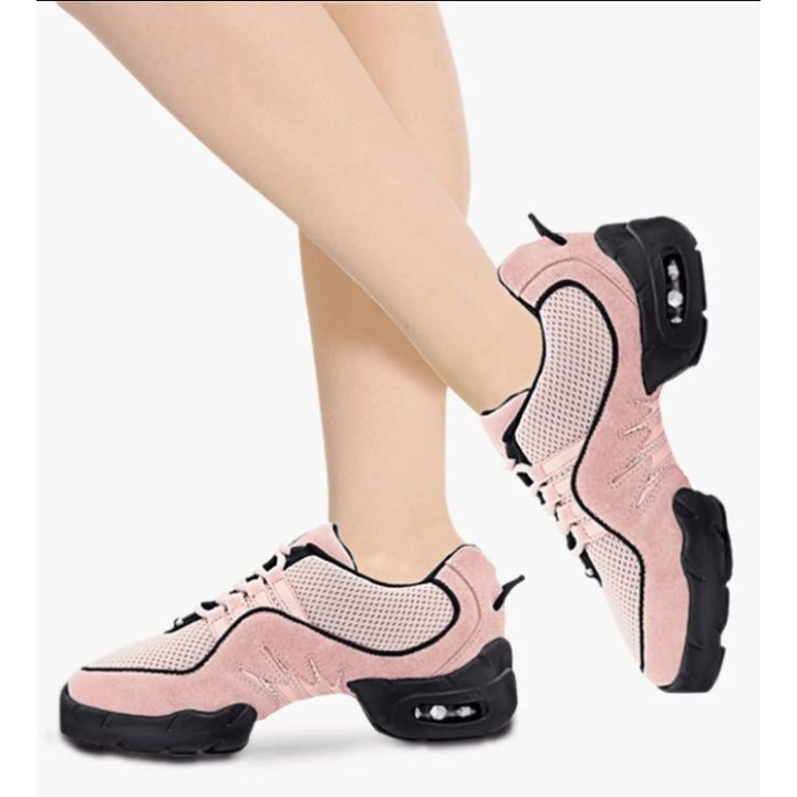 Bloch Adult Boost Mesh Split Sole Dance Sneakers Pink Size 6