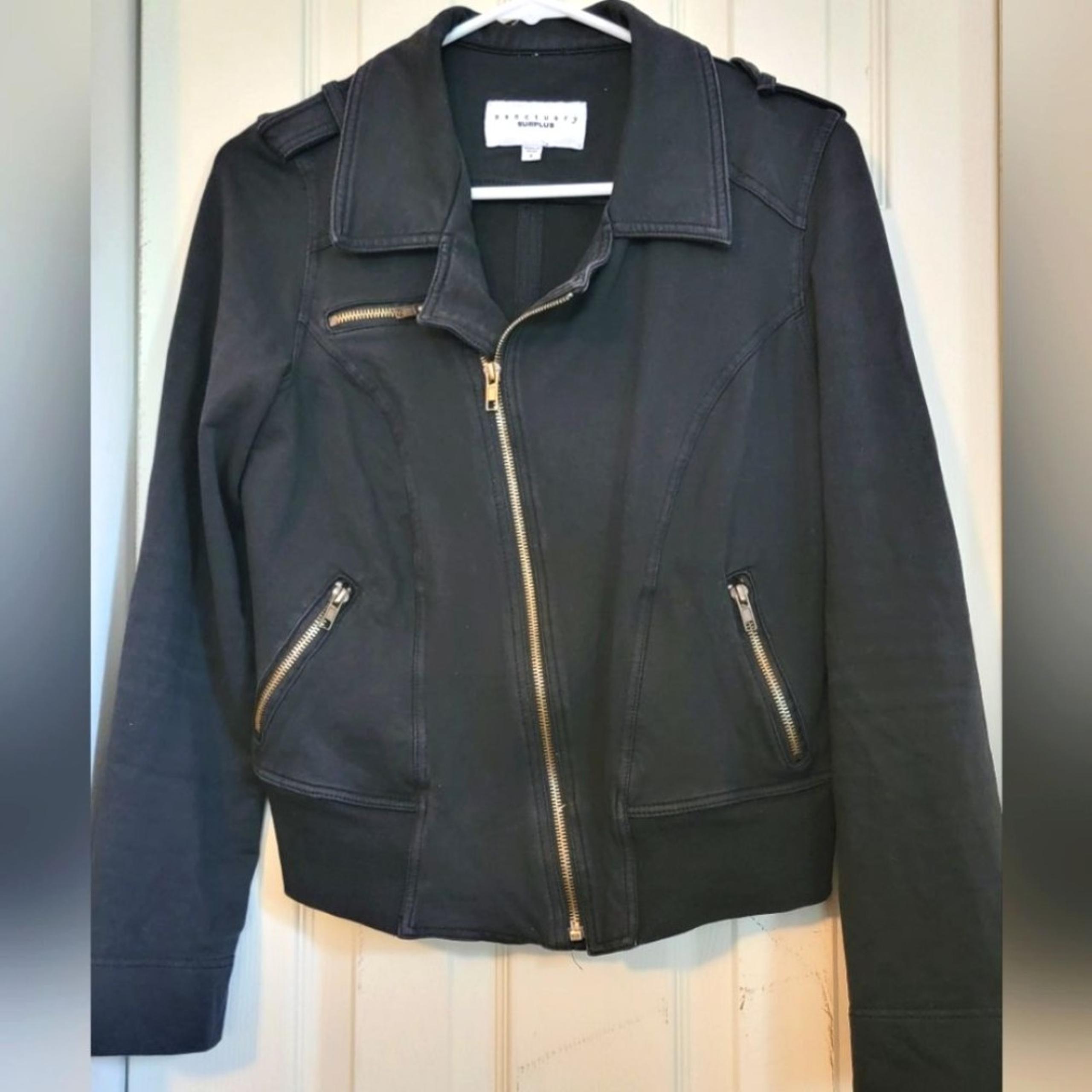 Women's Sanctuary Surplus military moto style jacket, size Small S