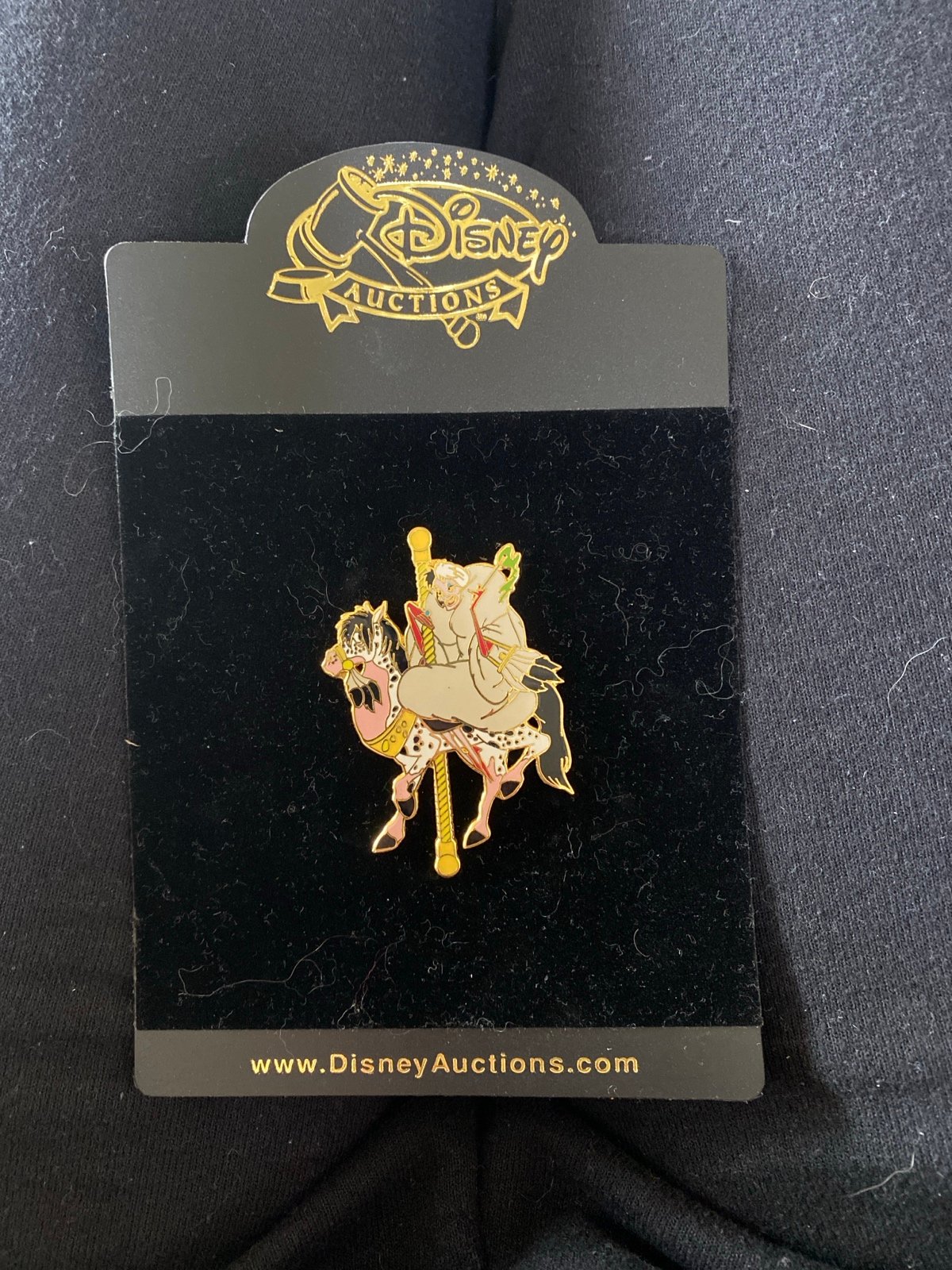 Disney Auctions Pin Carousel Horse Cruella De Vil