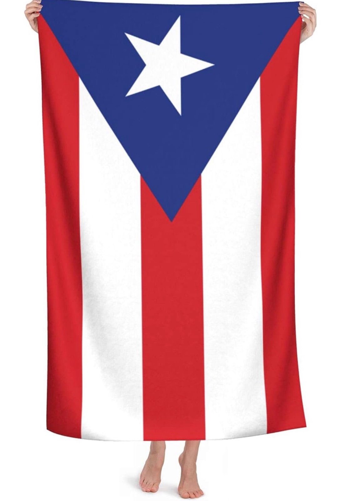 Puerto Rico Flag beach Towel