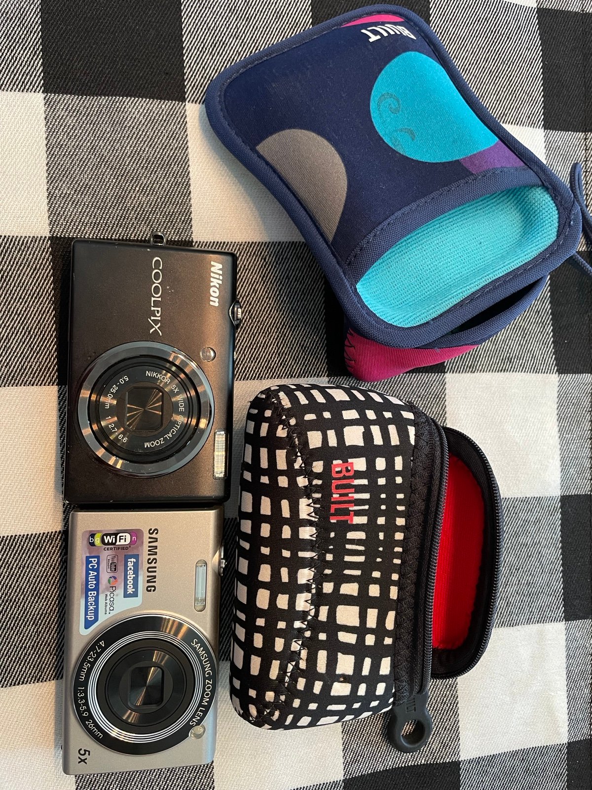 Samsung and Nikon camera