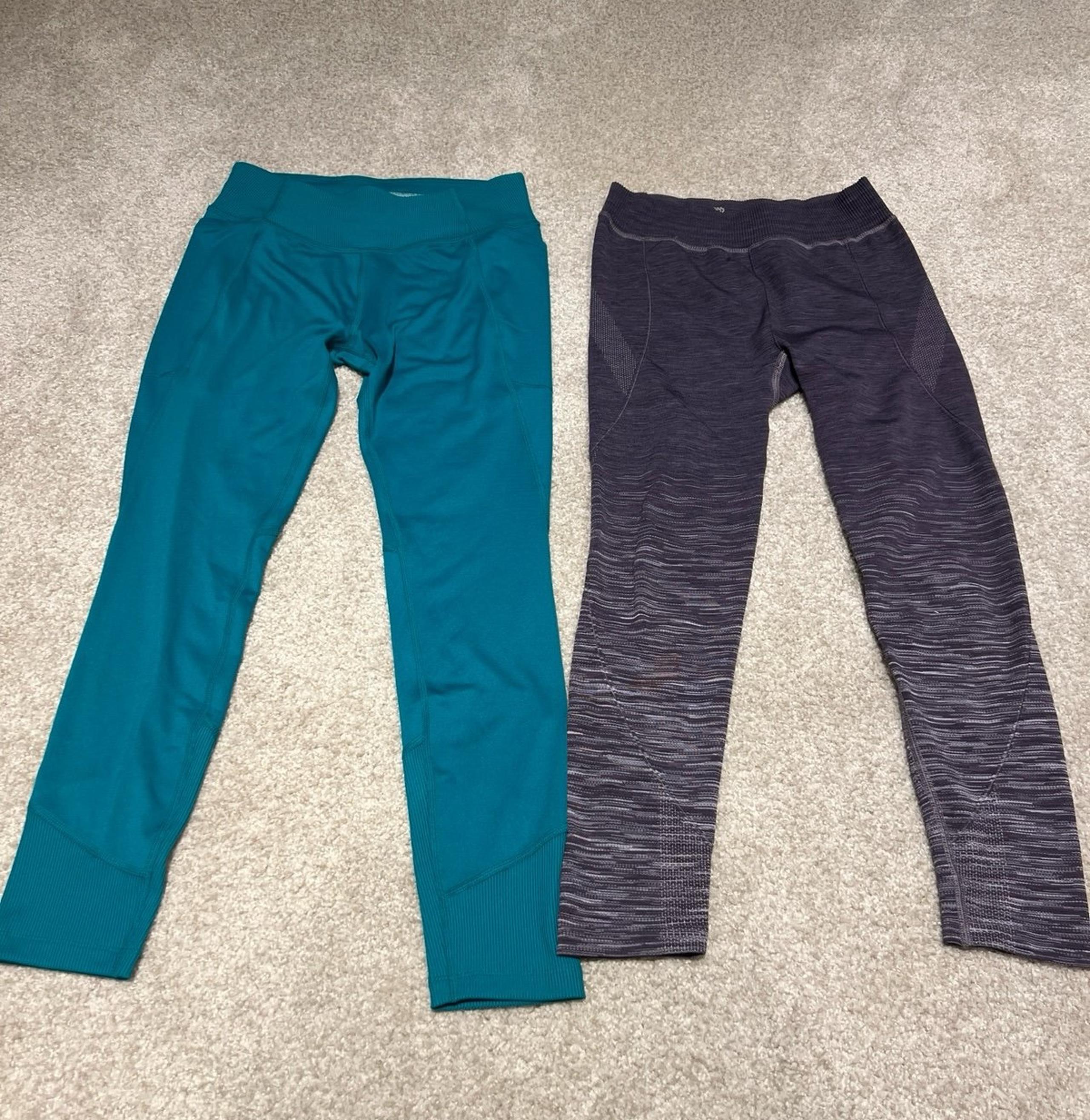NWOT Pair of girls all in motion athletic leggings size 10/12