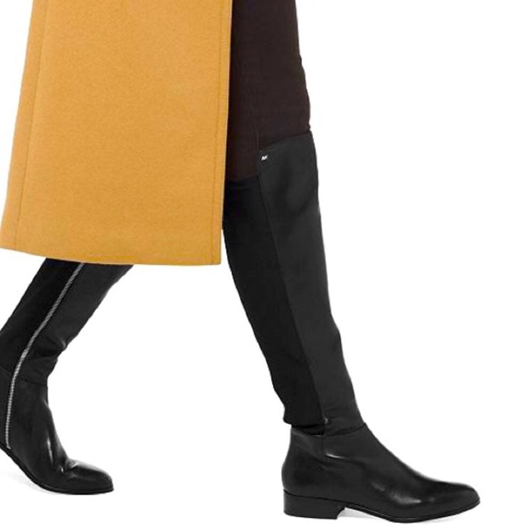 michael kors knee high leather boots