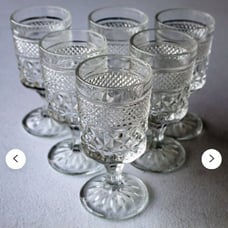Vintage hexford goblets set