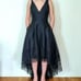 Betsy & Adam Hi-Lo Evening Gown