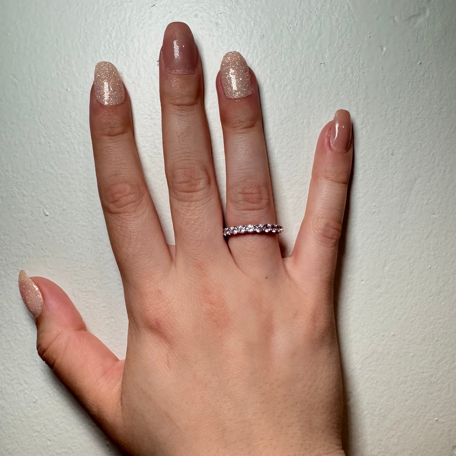 Pink eternity ring