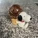 VTG Snoopy Peanuts Chocolate Ice Cream Cone Piggy Coin Bank Junk Food Japan RARE