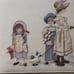 Jan Hagara Framed IN LINE Children Baby Doll Victorian