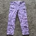 Womens Lululemon Time To Sweat Crop 23” Pink Camo NWOT Size 10