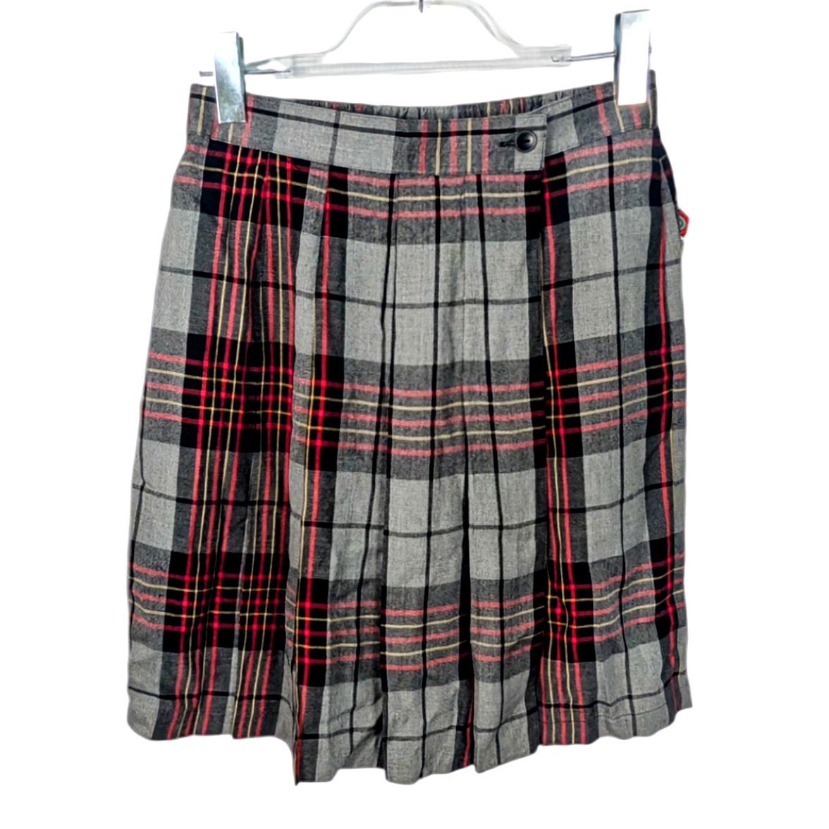 Vintage 80's 90's SK Wear Plaid Skort Wrap Style Rayon See Measurements NWT
