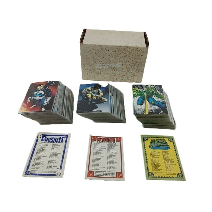Savage Dragon + Wolverine + Punisher 3 Complete Trading Card Sets NOS Orig Box