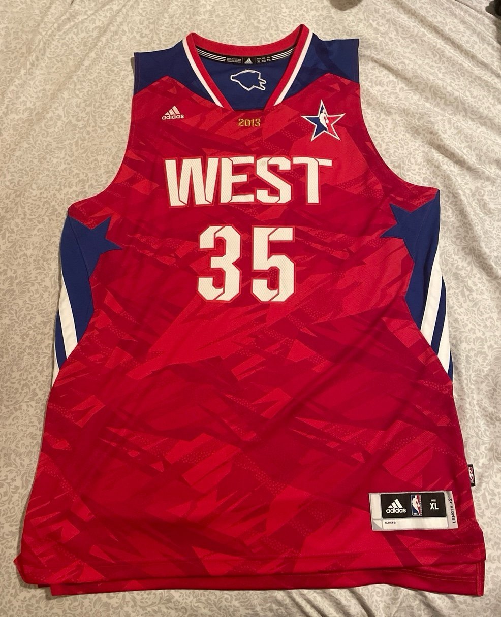 Kevin Durant #35 Oklahoma City Thunder Jersey Men's S 2013 All-Star Game OKC XL