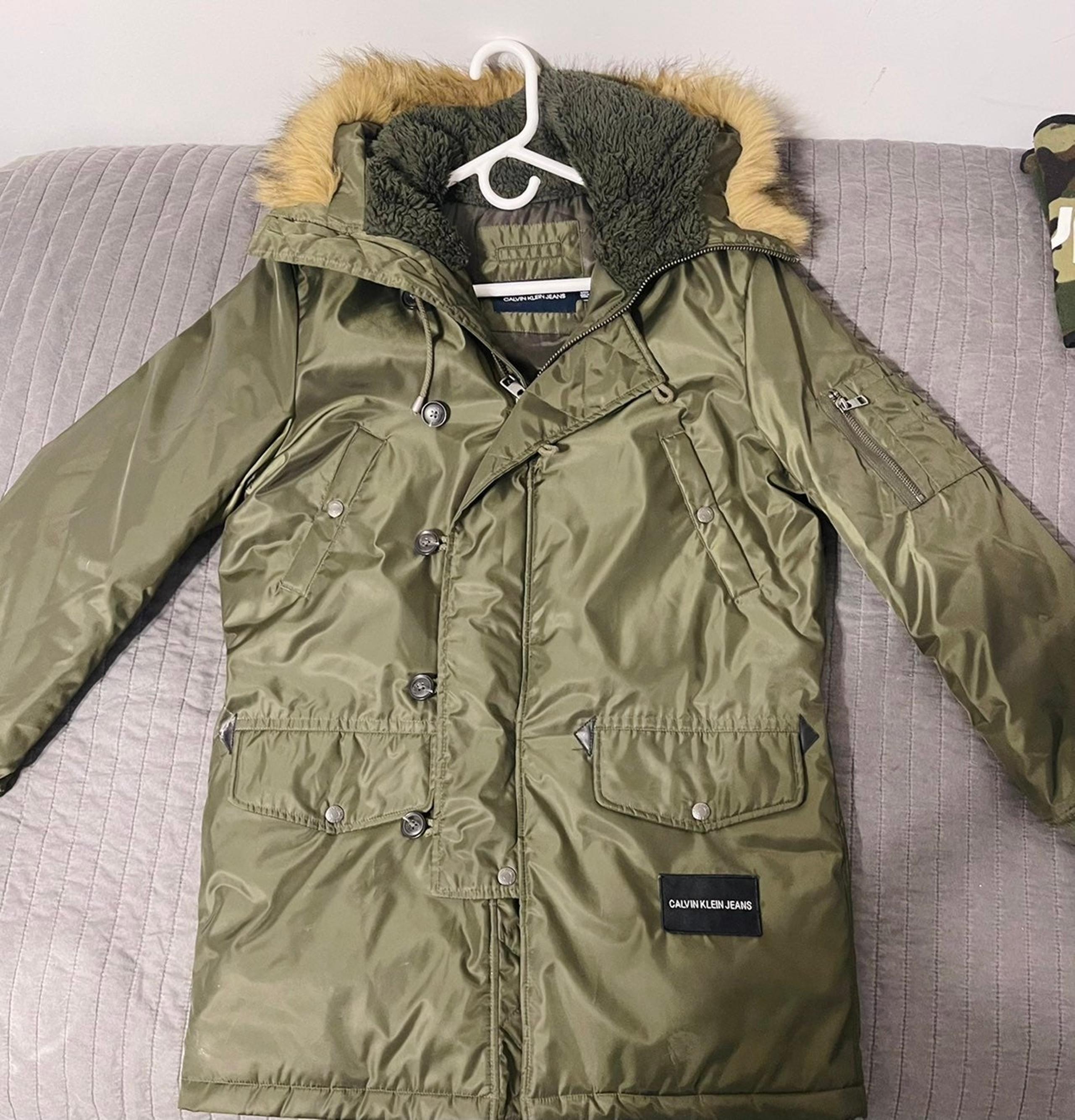 Men's Calvin Klein Green Parka