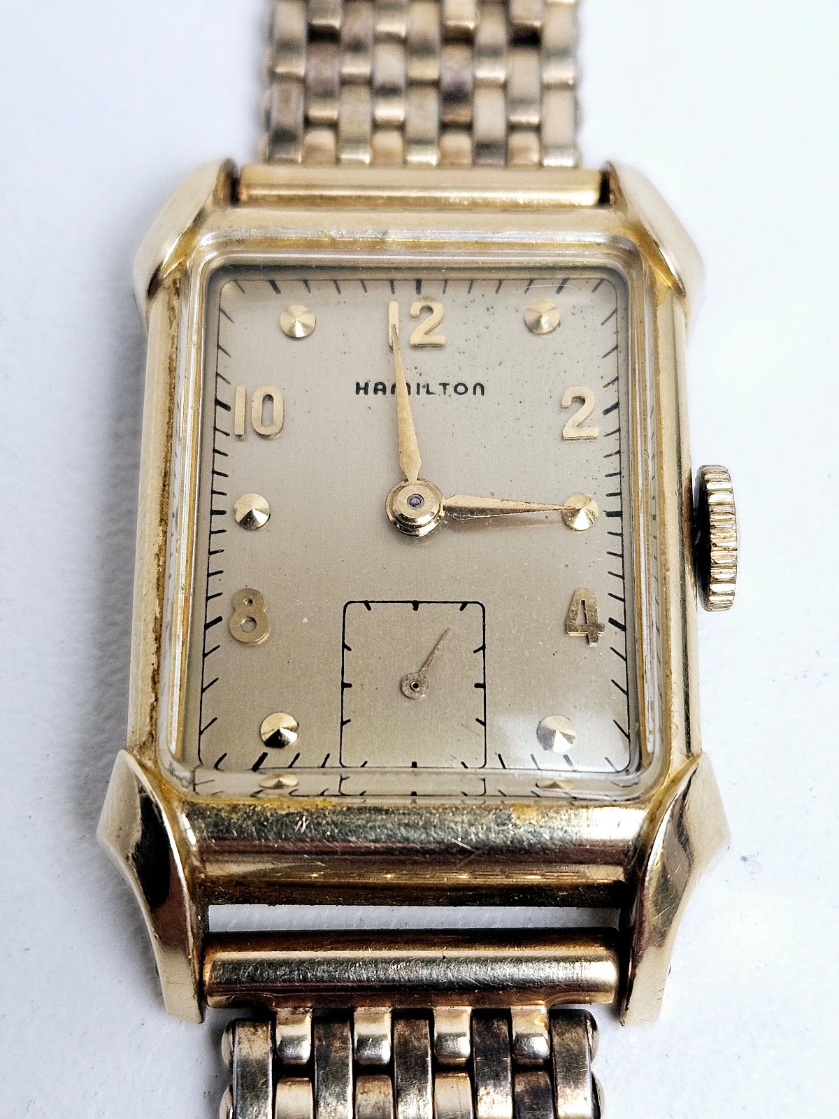 Vintage Rare Hamilton 1950s 14k Gold Filled 19 Jewel Man's Watch