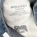 Moussy Vintage Fargo Denim High Rise Wide Cropped Straight Leg Jeans Slits 27