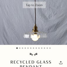 Greenrow RECYCLED GLASS PENDANT ARIA